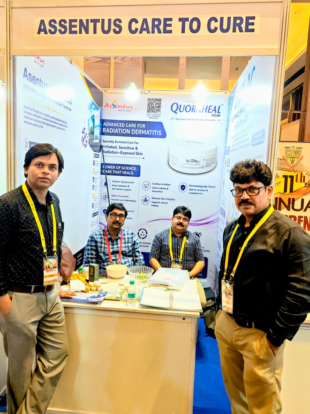 Asentus Biogenics team members at the AOMSI conference